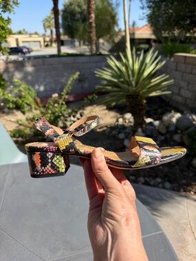 Circus by Sam Edelman Multicolor Reptile Sandals